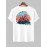 Men's Casual Letter Mountain Printed Short Sleeves Crew Neck T-shirt