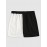Two Tone Color Smile Face Printed Sport Shorts